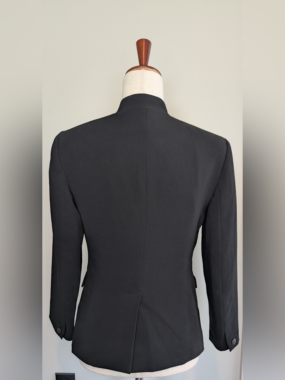 Rag & Bone Women’s Smith Leather Lapel Blazer Single Breasted One-Button Black 6 - Picture 5 of 14